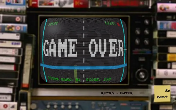 FIRST STEAM GAME VHS - COLOR RETRO RACER : MILES CHALLENGE screenshot 14