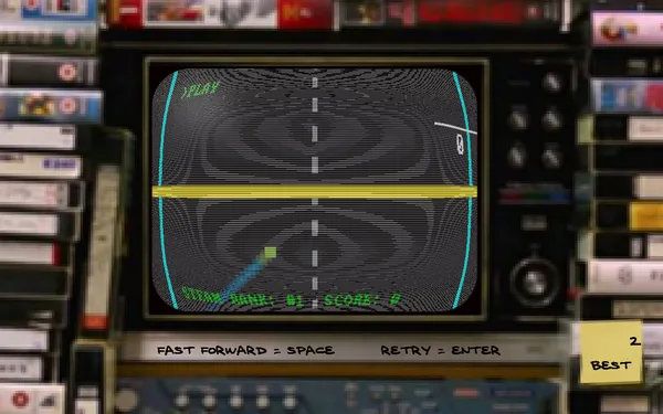 FIRST STEAM GAME VHS - COLOR RETRO RACER : MILES CHALLENGE screenshot 9