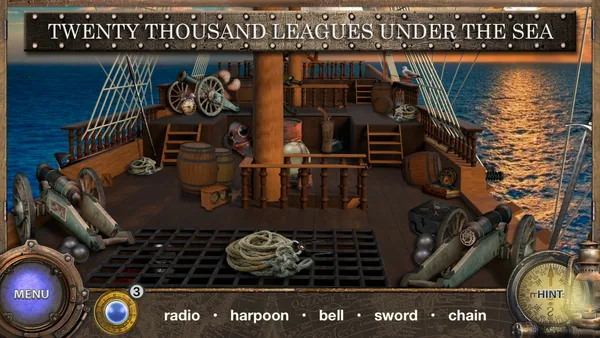 Hidden Object Adventure: Captain Nemo. Objets Cachés screenshot 1