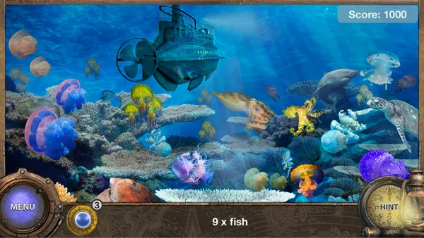 Hidden Object Adventure: Captain Nemo. Objets Cachés screenshot 2