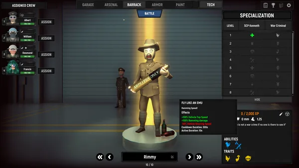 Armored Battle Crew [World War 1] - Tank Warfare and Crew Management Simulator screenshot 11