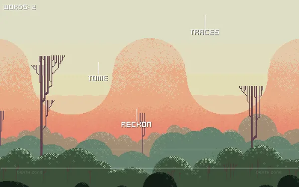 Falling words screenshot 1