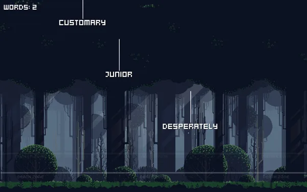 Falling words screenshot 5