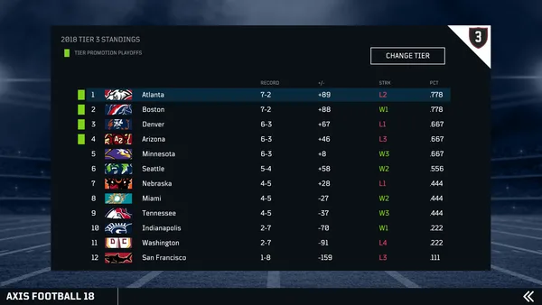 Axis Football 2018 screenshot 21